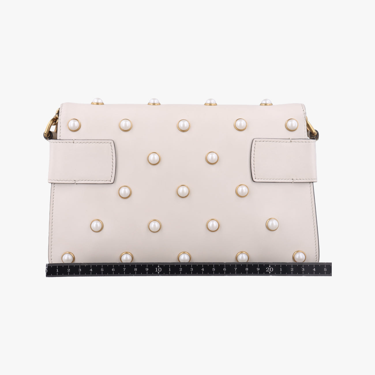 Broadway Pearl BeeWhiteLeather453778I023286789ブロードウェイ パール ビーホワイトレザー453778I023286789