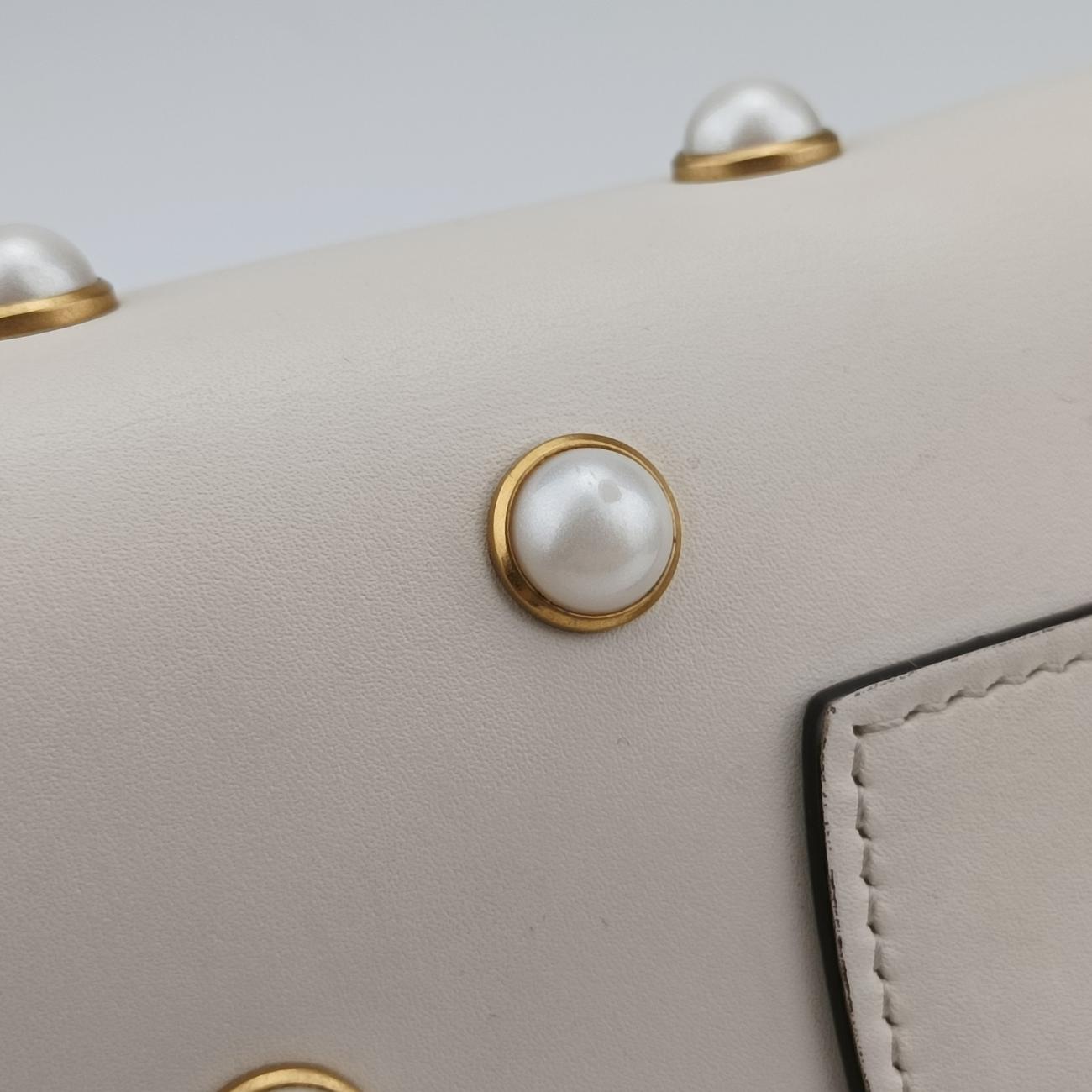 Broadway Pearl BeeWhiteLeather453778I023286789ブロードウェイ パール ビーホワイトレザー453778I023286789