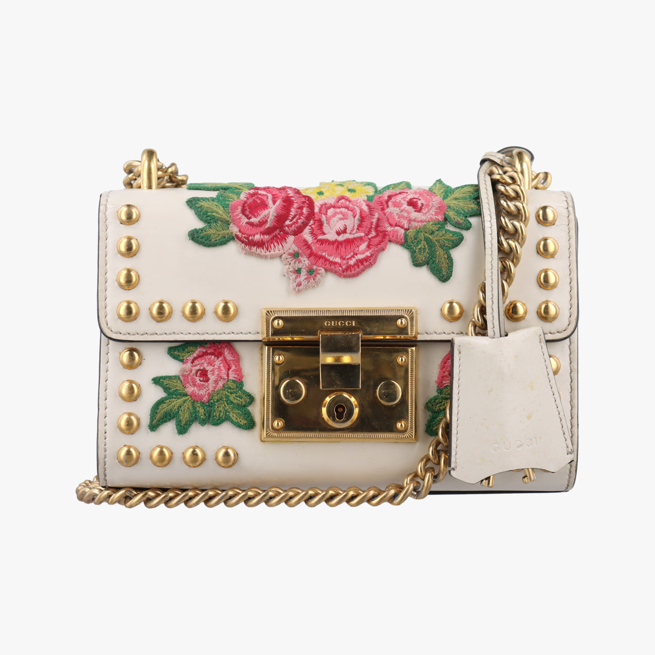 PadlockWhiteLeather432182H022240651パドロックホワイトレザー432182H022240651