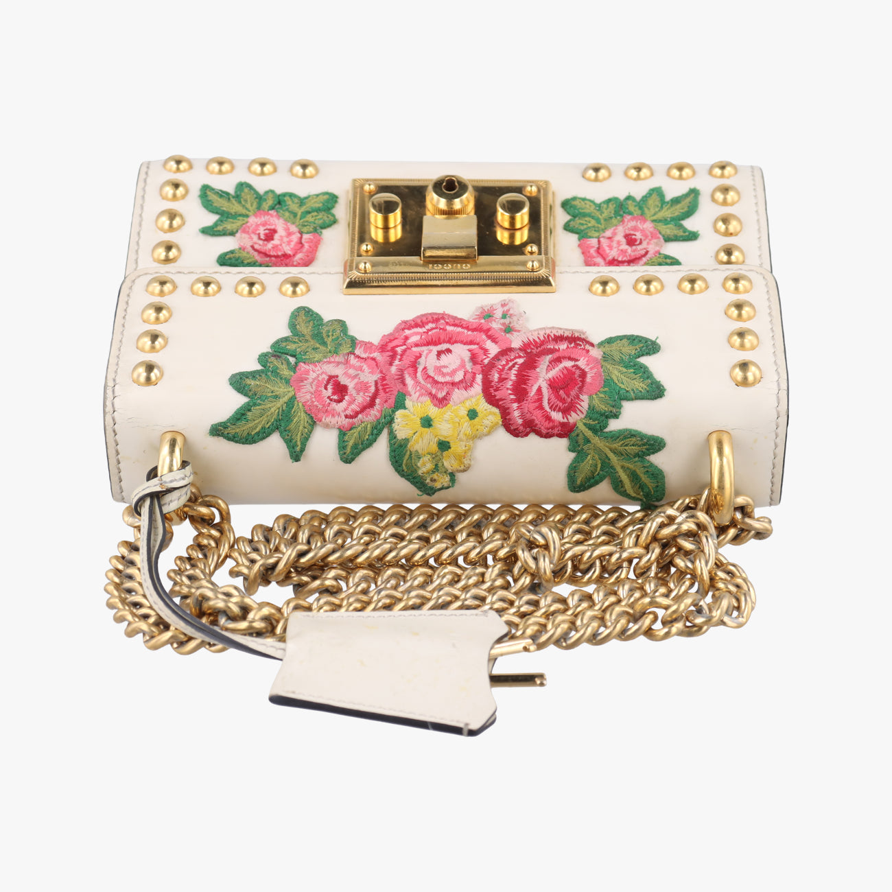 PadlockWhiteLeather432182H022240651パドロックホワイトレザー432182H022240651