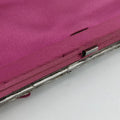 Satchel Bow Frame Chain ClutchPurpleSilkBU 4WB 240RS02サッチェル ボウフレーム チェーン クラッチパープルシルクBU 4WB 240RS02