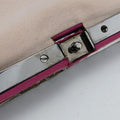 Satchel Bow Frame Chain ClutchPurpleSilkBU 4WB 240RS02サッチェル ボウフレーム チェーン クラッチパープルシルクBU 4WB 240RS02