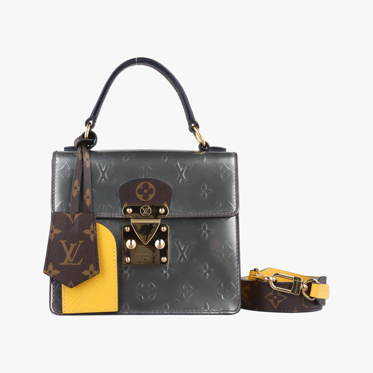 Spring Street PMSilver x Brown x YellowVernis x Monogram x EpiM90376NZ0159スプリングストリートPMシルバー×ブラウン×イエローヴェルニ×モノグラム×エピM90376NZ0159