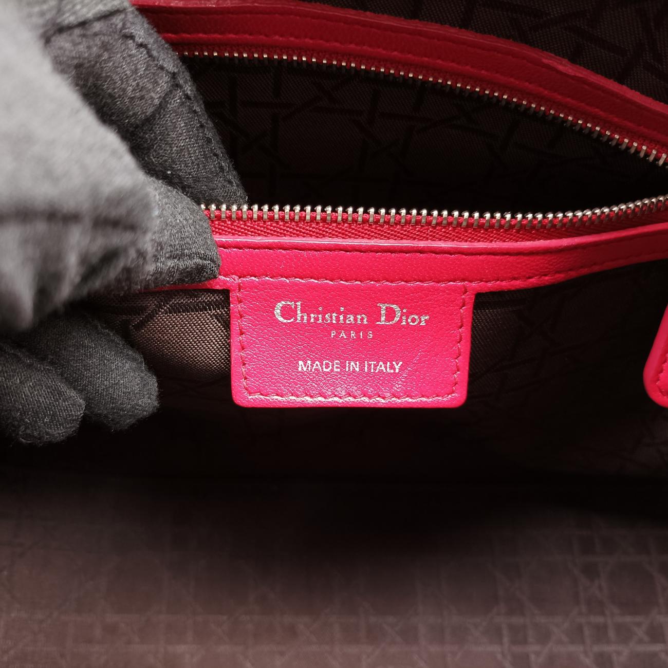 Lady DiorRedlambskin05-MA-1122レディディオールレッドラムスキン05-MA-1122