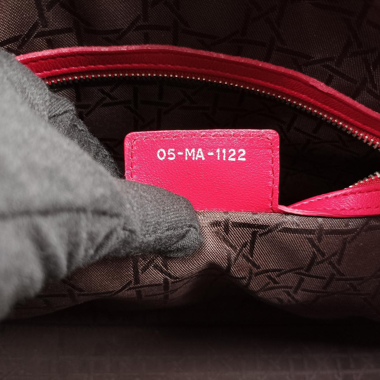 Lady DiorRedlambskin05-MA-1122レディディオールレッドラムスキン05-MA-1122