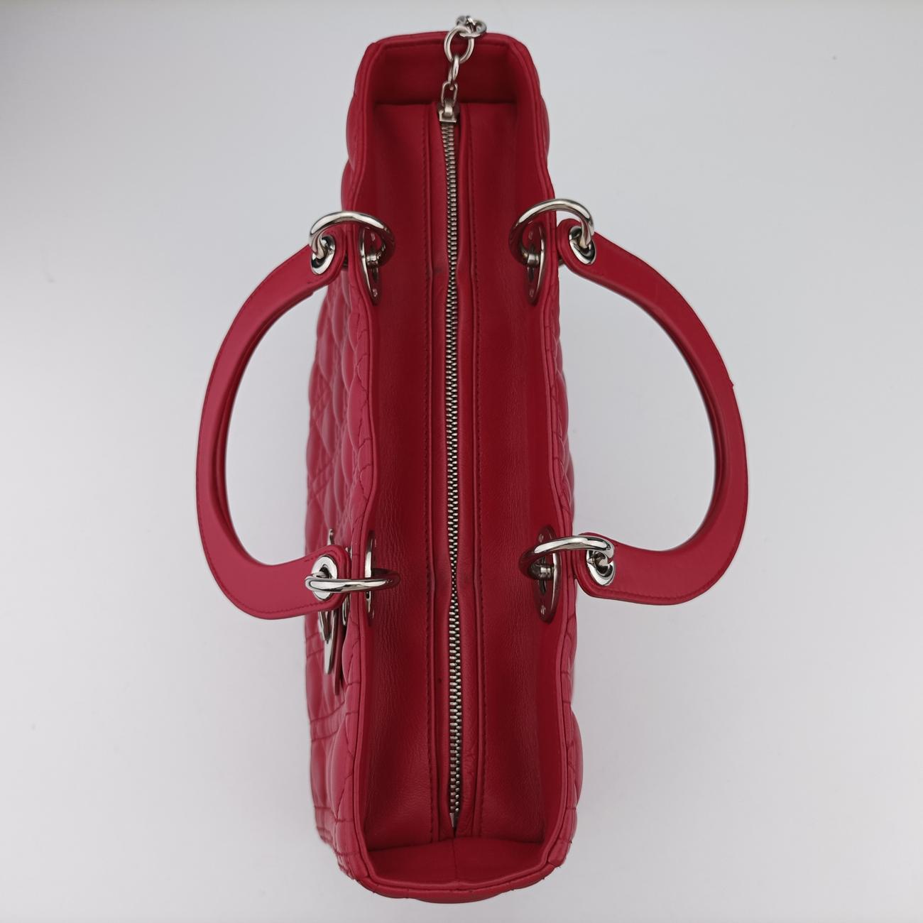 Lady DiorRedlambskin05-MA-1122レディディオールレッドラムスキン05-MA-1122