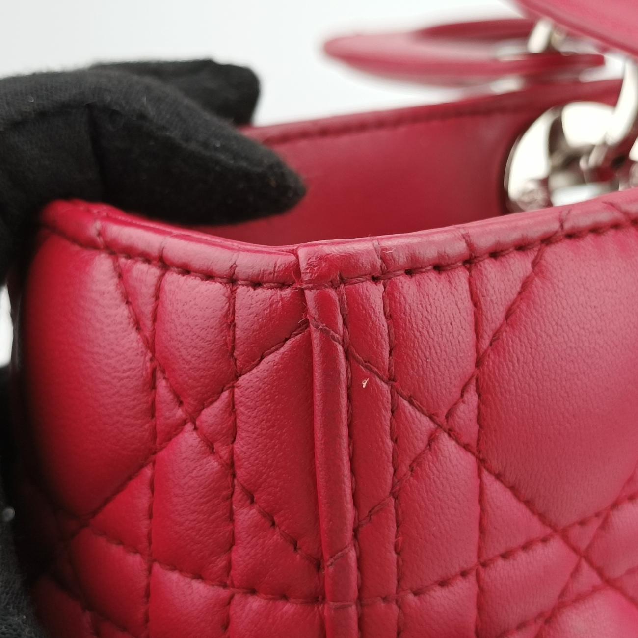 Lady DiorRedlambskin05-MA-1122レディディオールレッドラムスキン05-MA-1122