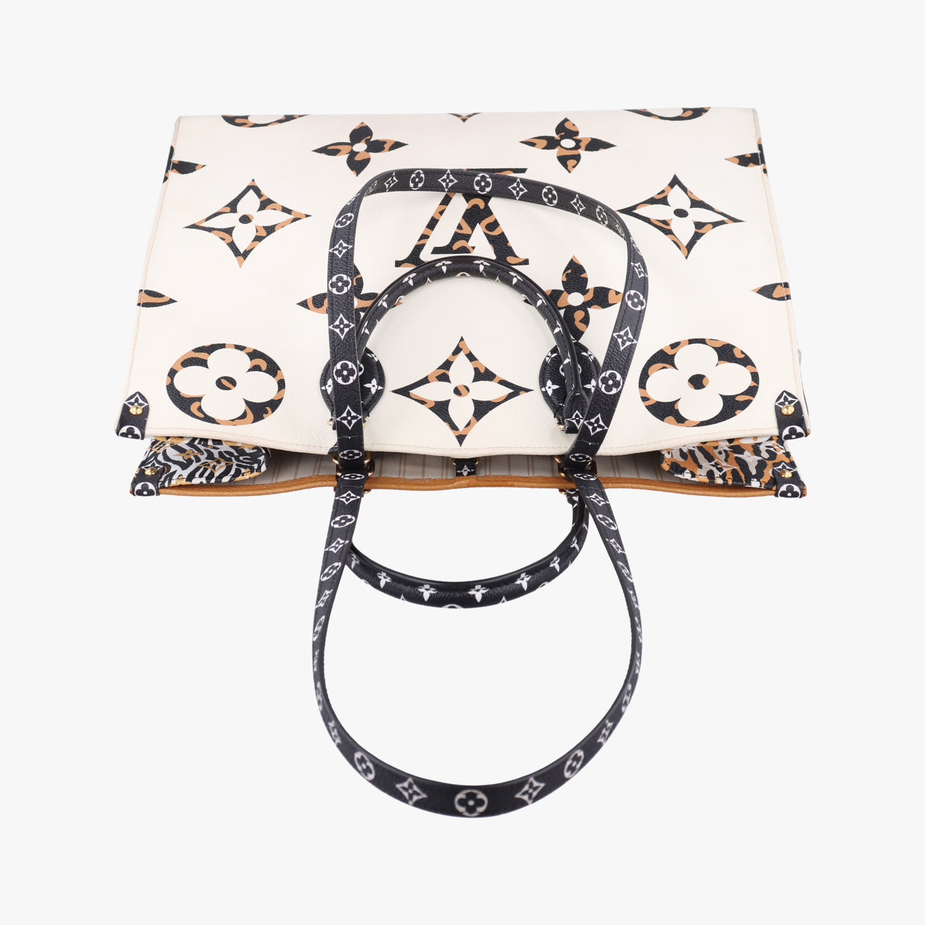 On The Go GMIVOIRE×brown×MulticolorMonogram GiantM44675FL3169オンザゴーGMイヴォワール×ブラウン×マルチモノグラム ジャイアントM44675FL3169