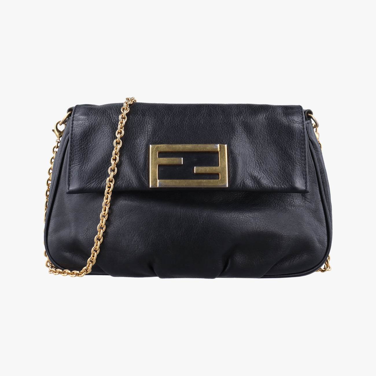 Fendista PochetteBlackLeather8M02768M0276-ANG-128-2566フェンディスタ ポシェットブラックレザー8M02768M0276-ANG-128-2566