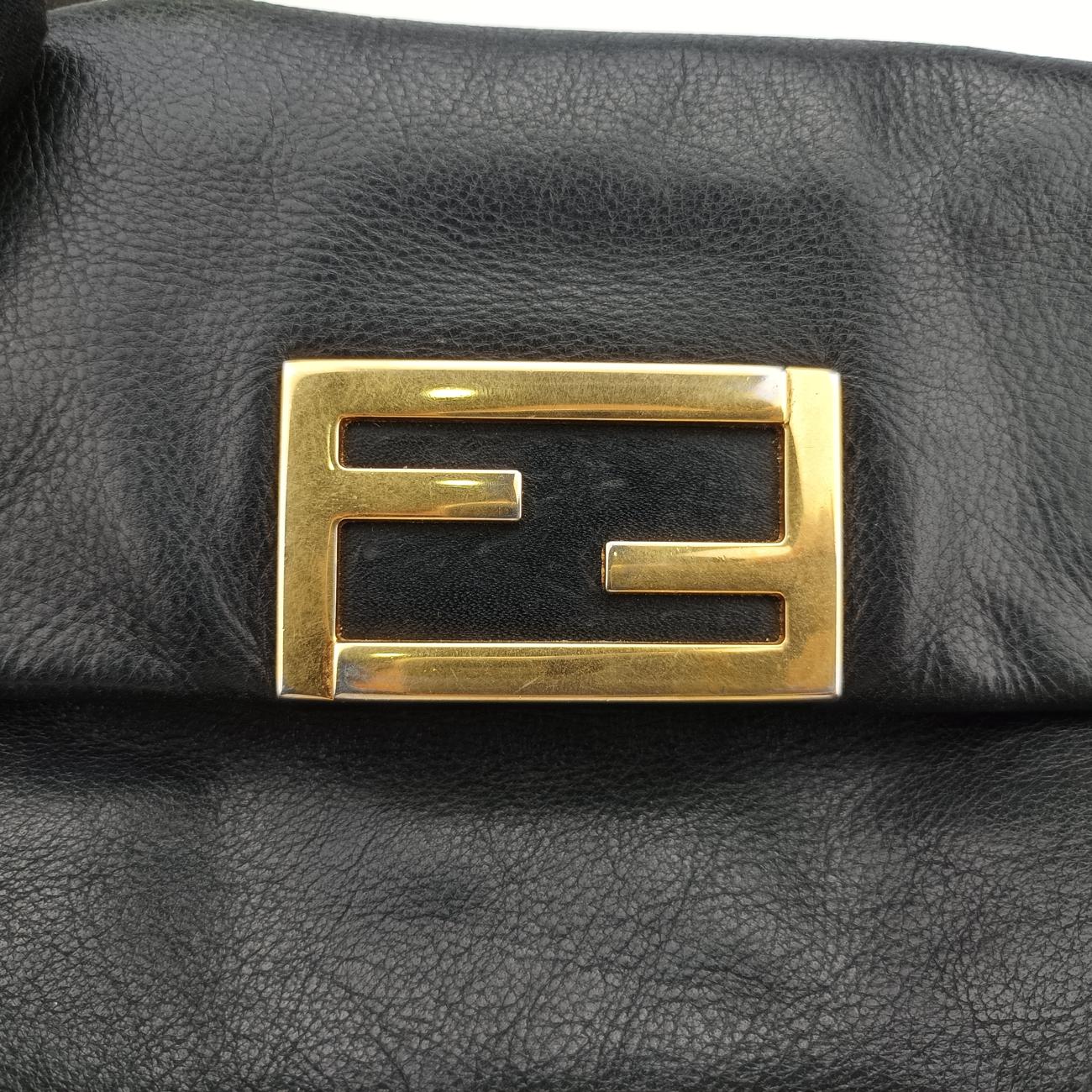 Fendista PochetteBlackLeather8M02768M0276-ANG-128-2566フェンディスタ ポシェットブラックレザー8M02768M0276-ANG-128-2566