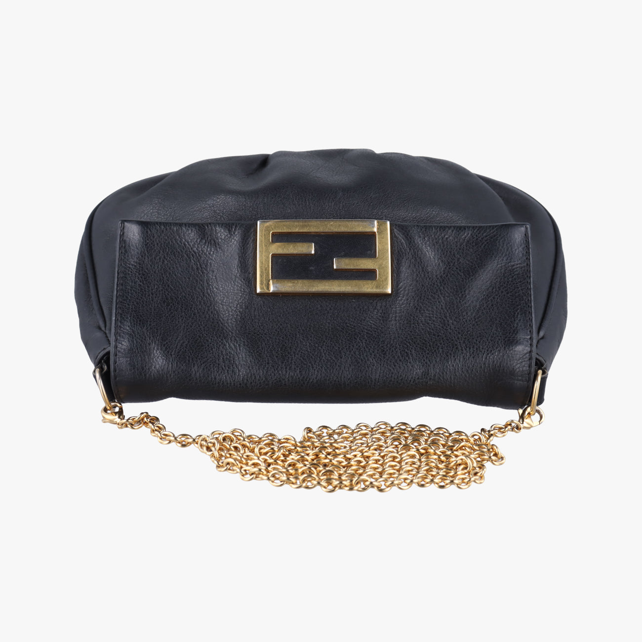 Fendista PochetteBlackLeather8M02768M0276-ANG-128-2566フェンディスタ ポシェットブラックレザー8M02768M0276-ANG-128-2566