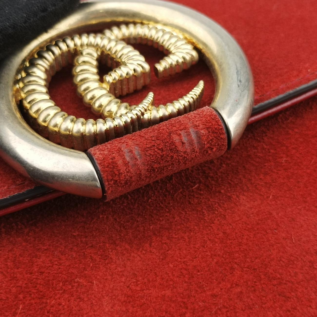 GG Ring GG MarmontRedsuede589474F029952825GGリング GGマーモントレッドスエード589474F029952825
