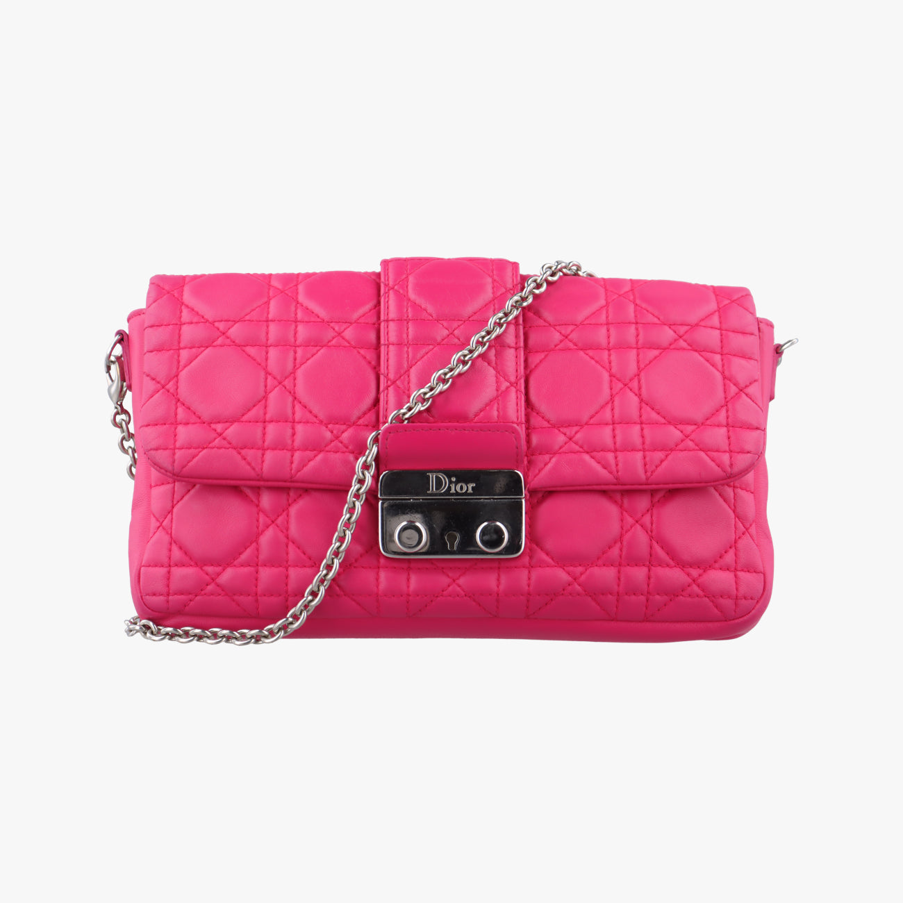 Miss Dior Cannage New LockRoselambskin03-LU-0142ミスディオール カナージュ ニューロックローズ レッドラムスキン03-LU-0142
