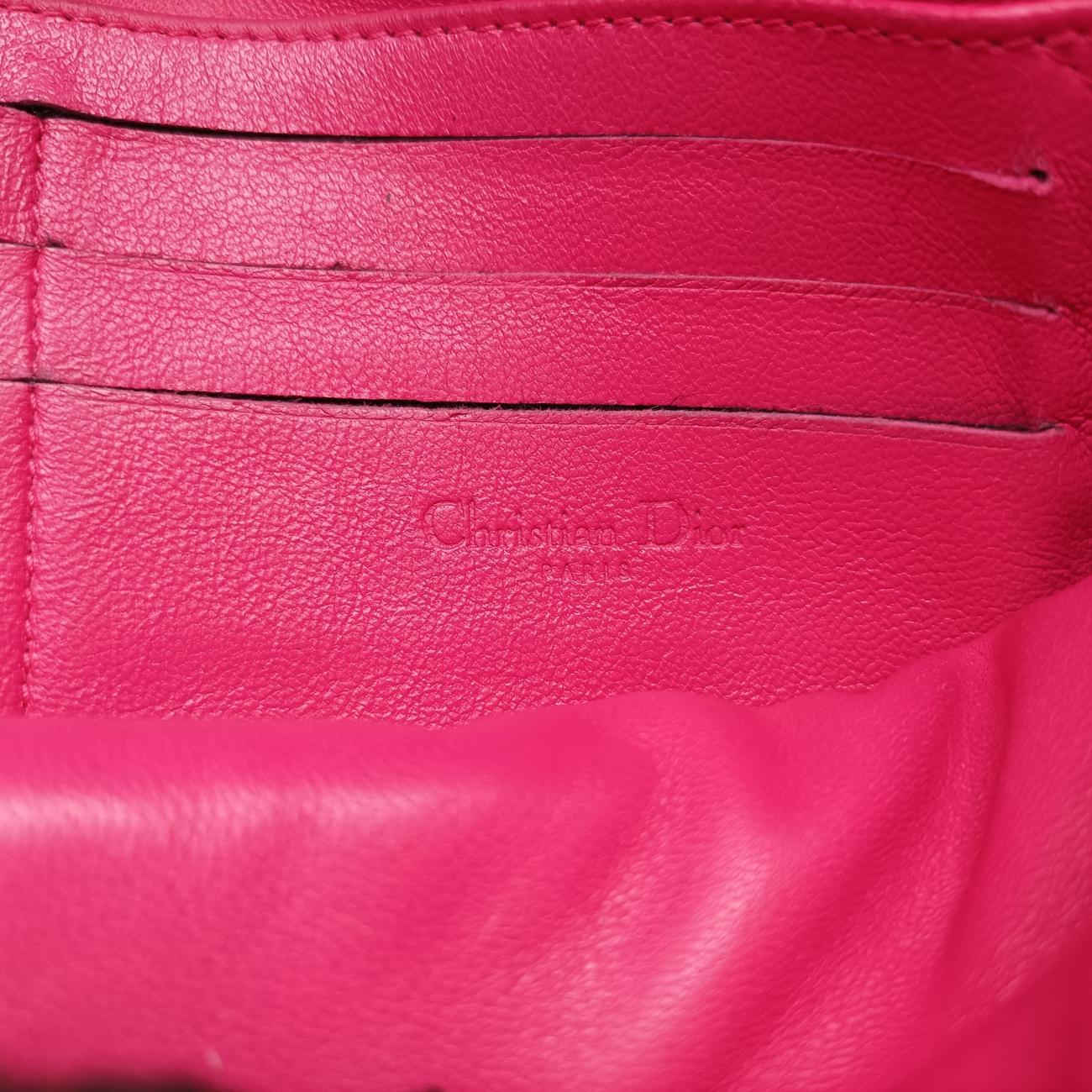 Miss Dior Cannage New LockRoselambskin03-LU-0142ミスディオール カナージュ ニューロックローズ レッドラムスキン03-LU-0142