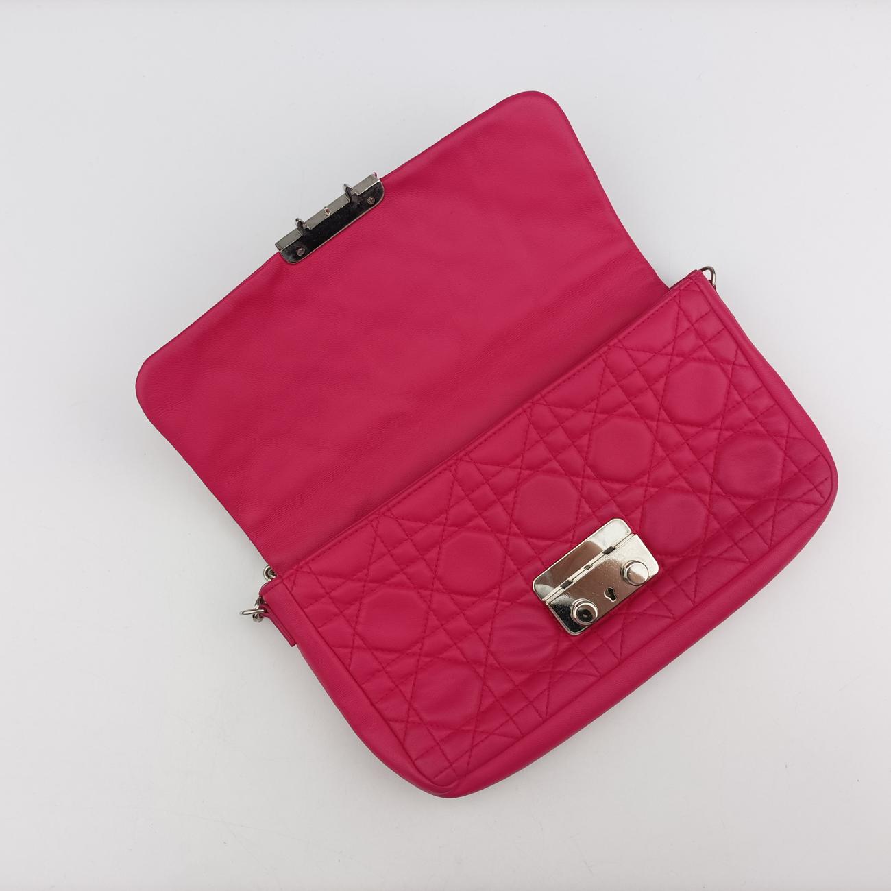 Miss Dior Cannage New LockRoselambskin03-LU-0142ミスディオール カナージュ ニューロックローズ レッドラムスキン03-LU-0142
