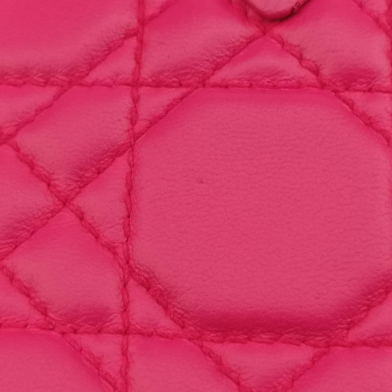 Miss Dior Cannage New LockRoselambskin03-LU-0142ミスディオール カナージュ ニューロックローズ レッドラムスキン03-LU-0142
