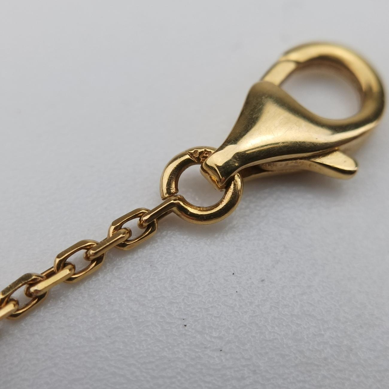 Vintage Alhambra onyxGoldenAU750ARA45800JE090537ヴィンテージ アルハンブラ オニキスゴールドAU750ARA45800JE090537
