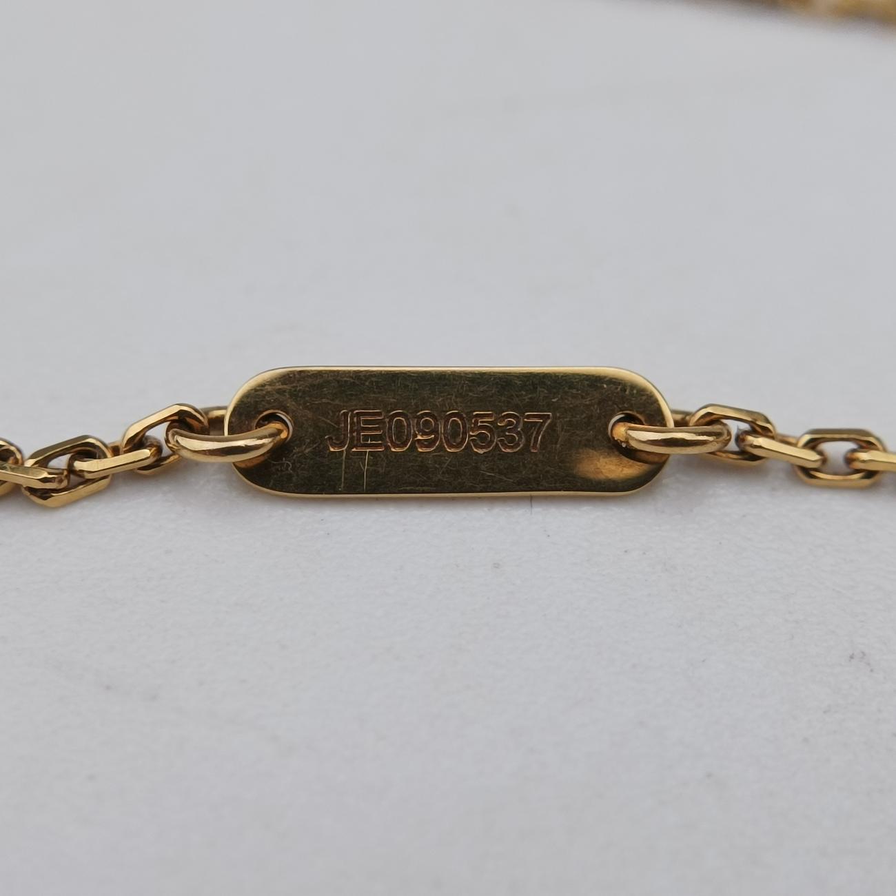 Vintage Alhambra onyxGoldenAU750ARA45800JE090537ヴィンテージ アルハンブラ オニキスゴールドAU750ARA45800JE090537