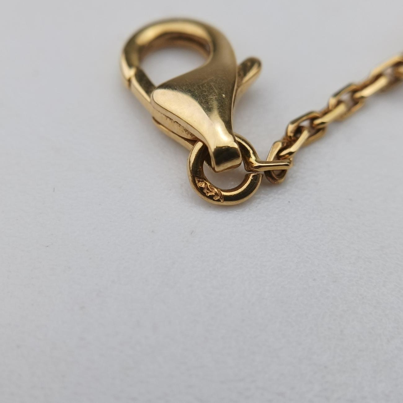 Vintage Alhambra onyxGoldenAU750ARA45800JE090537ヴィンテージ アルハンブラ オニキスゴールドAU750ARA45800JE090537