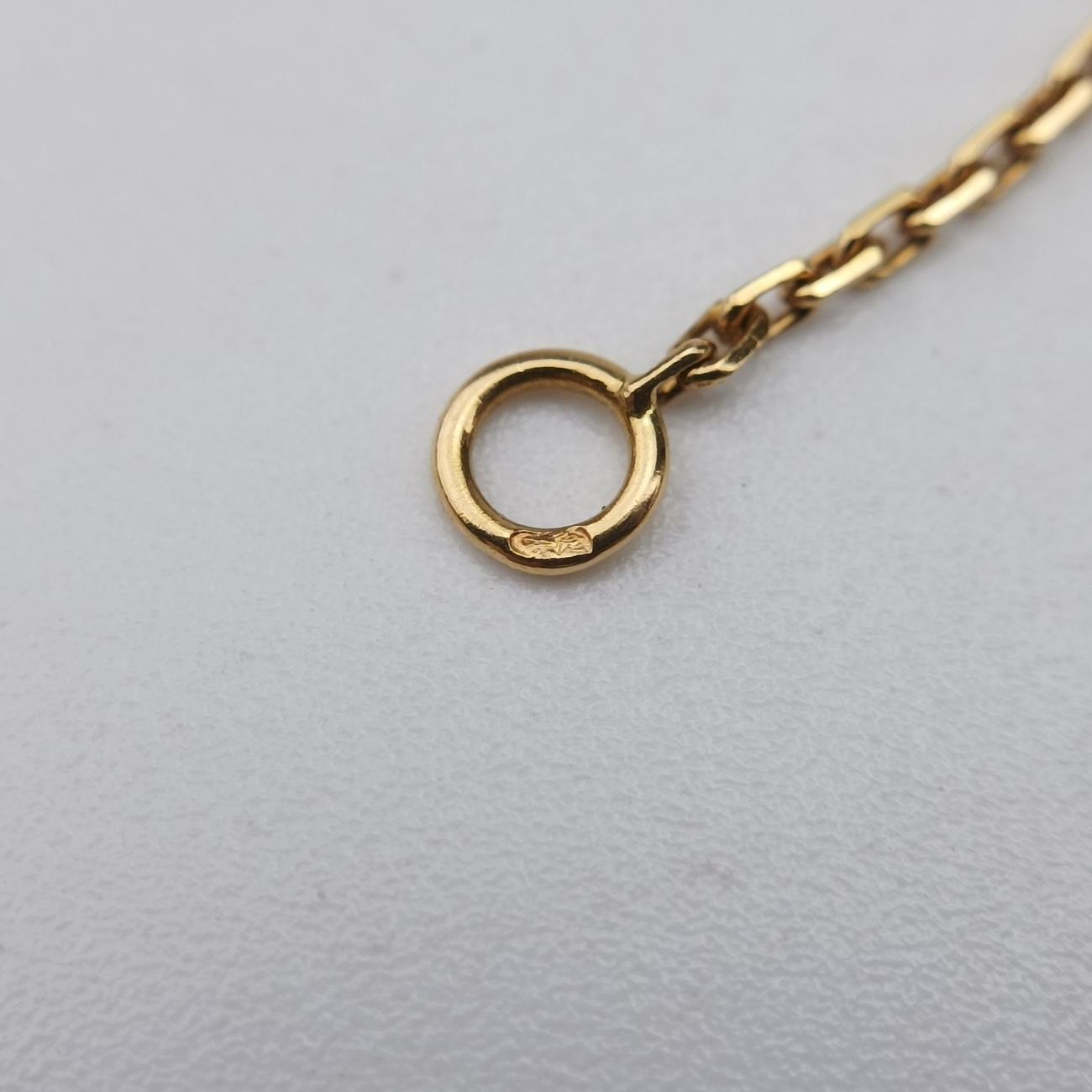 Vintage Alhambra onyxGoldenAU750ARA45800JE090537ヴィンテージ アルハンブラ オニキスゴールドAU750ARA45800JE090537