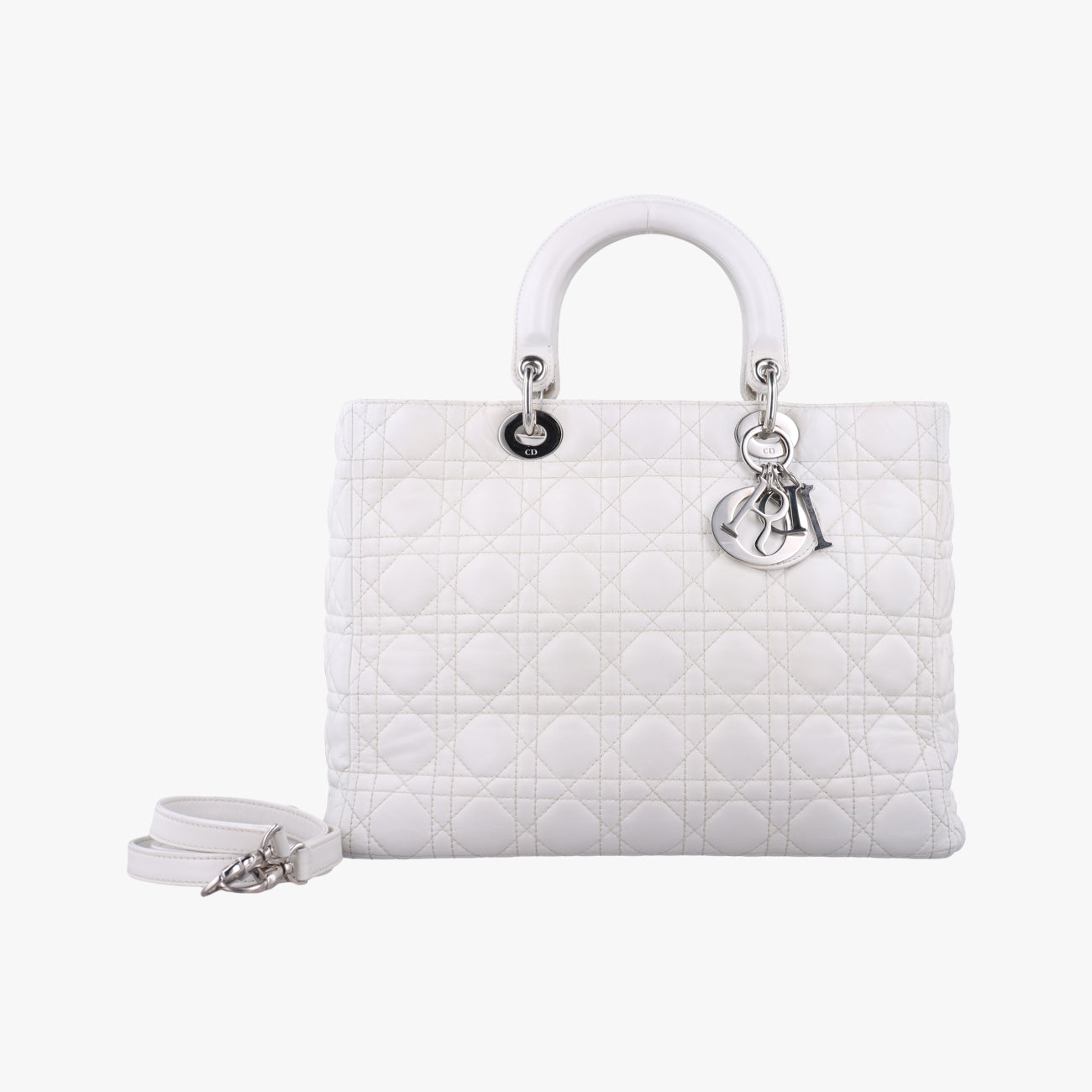 Lady DiorWhitelambskin08-MA-0141レディ ディオールホワイトラムスキン08-MA-0141