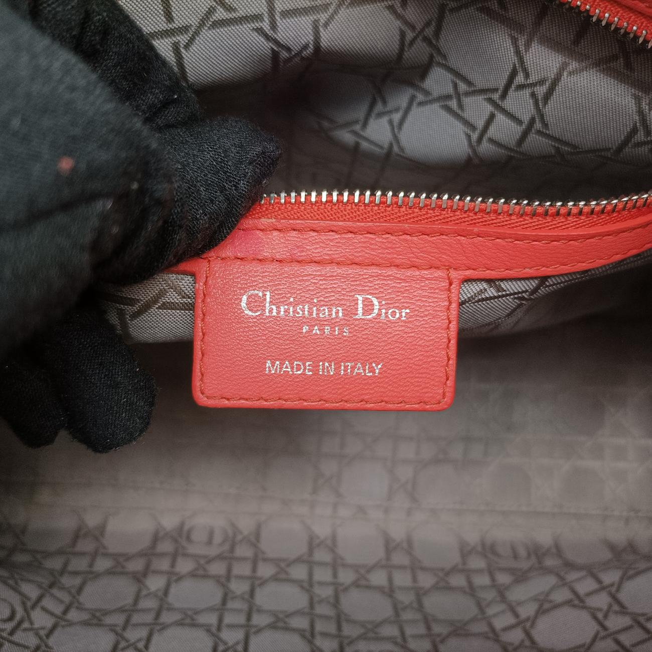 Lady DiorOrangelambskin15-BO-0133レディディオールオレンジラムスキン15-BO-0133