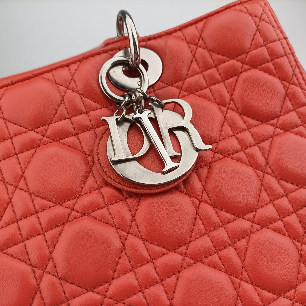 Lady DiorOrangelambskin15-BO-0133レディディオールオレンジラムスキン15-BO-0133