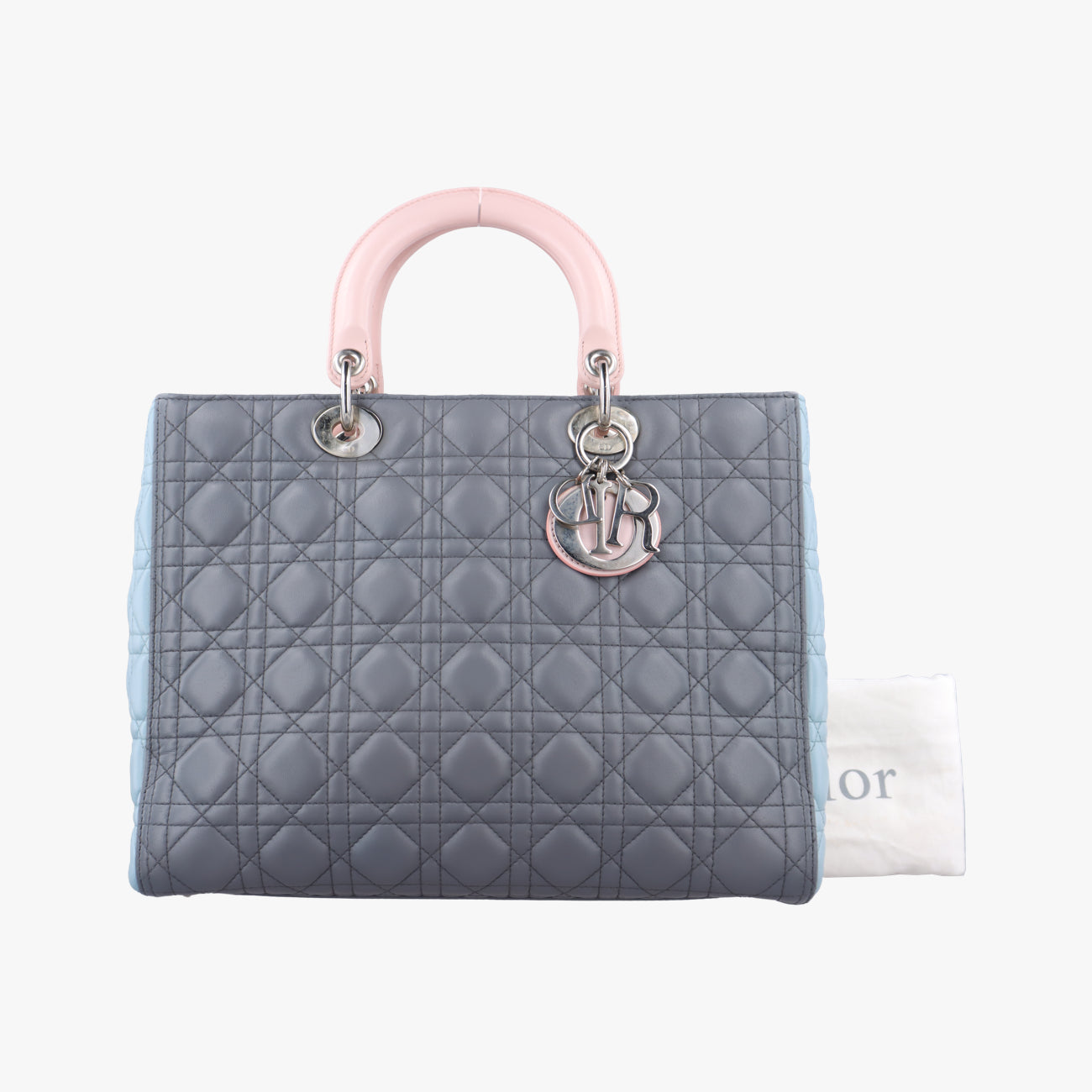 Lady DiorGray x Blue x Pinklambskin18-MA-0143レディディオールグレー×ブルー×ピンクラムスキン18-MA-0143