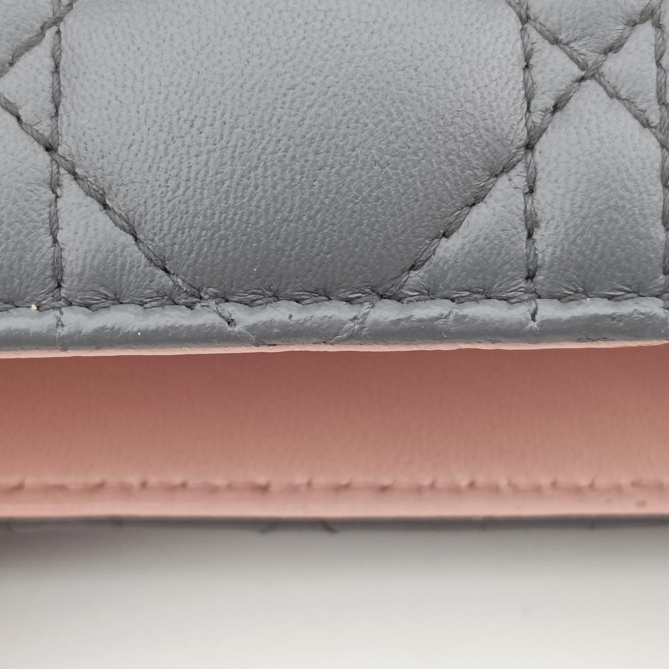 Lady DiorGray x Blue x Pinklambskin18-MA-0143レディディオールグレー×ブルー×ピンクラムスキン18-MA-0143