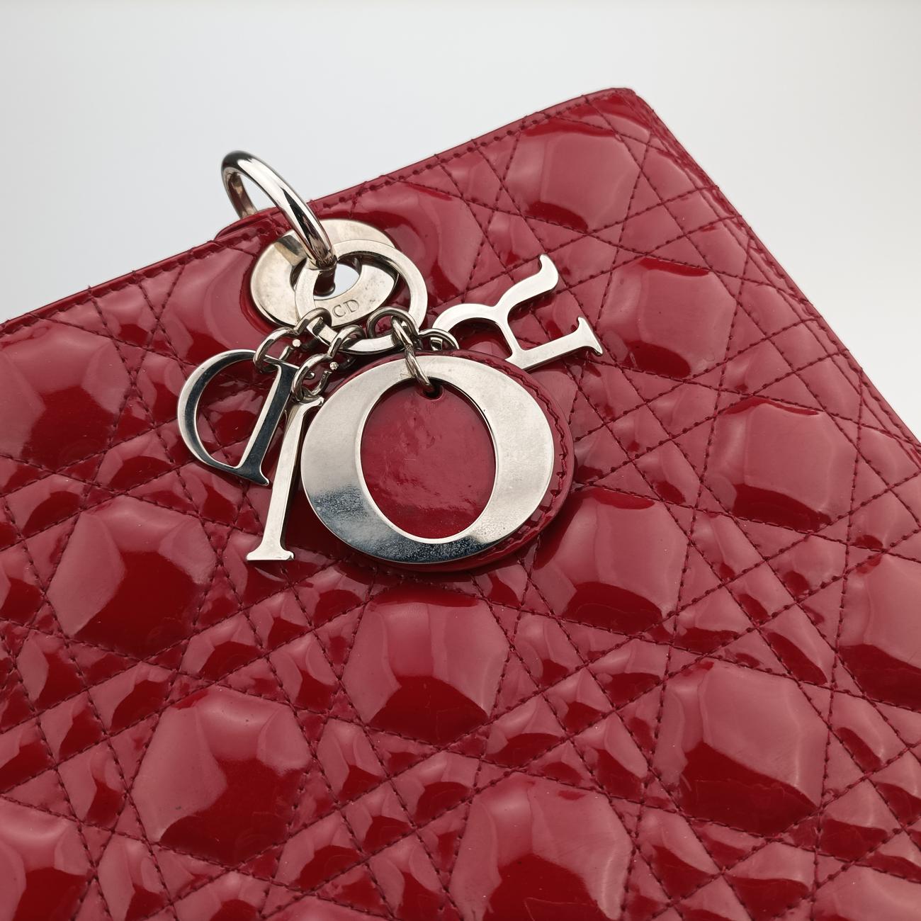 Lady DiorRedpatent16-BO-0112 Bレディディオールレッドパテント16-BO-0112 B