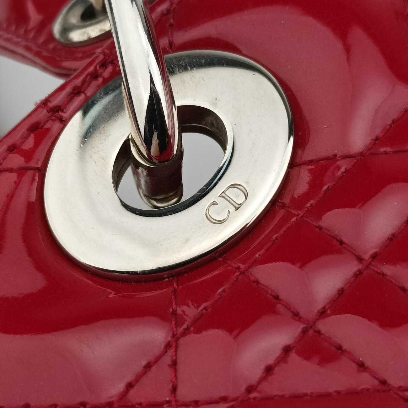 Lady DiorRedpatent16-BO-0112 Bレディディオールレッドパテント16-BO-0112 B