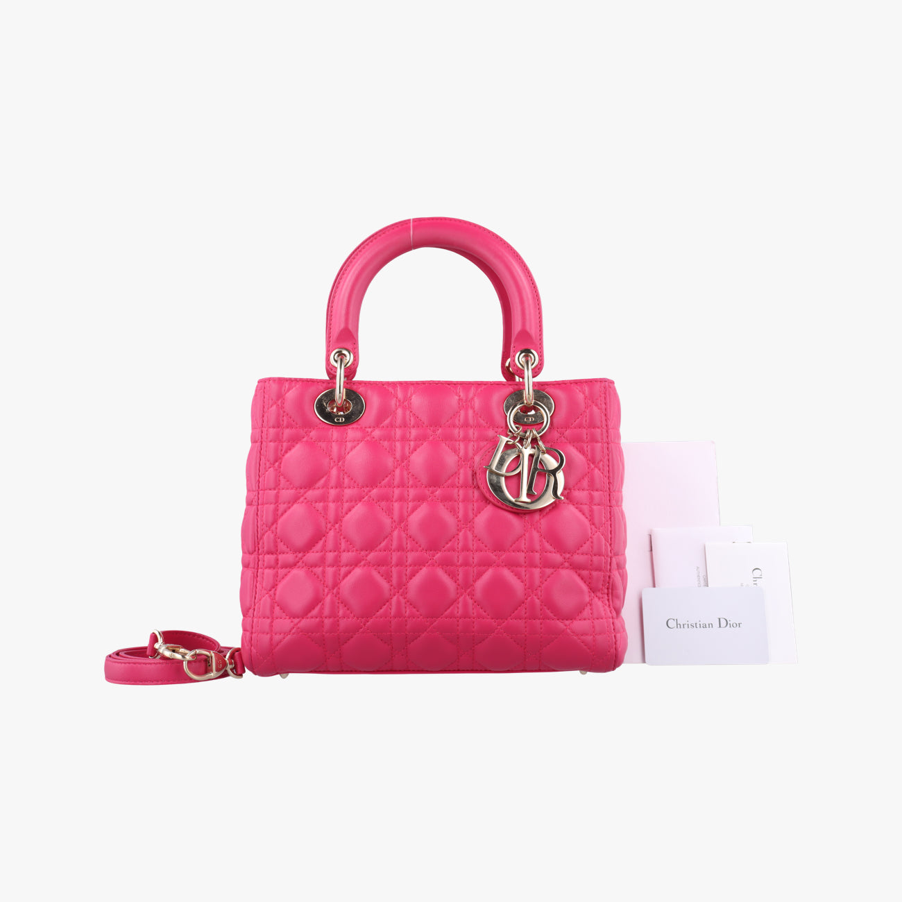 Lady DiorPinkLeather18-MA-0194レディディオールピンクレザー18-MA-0194