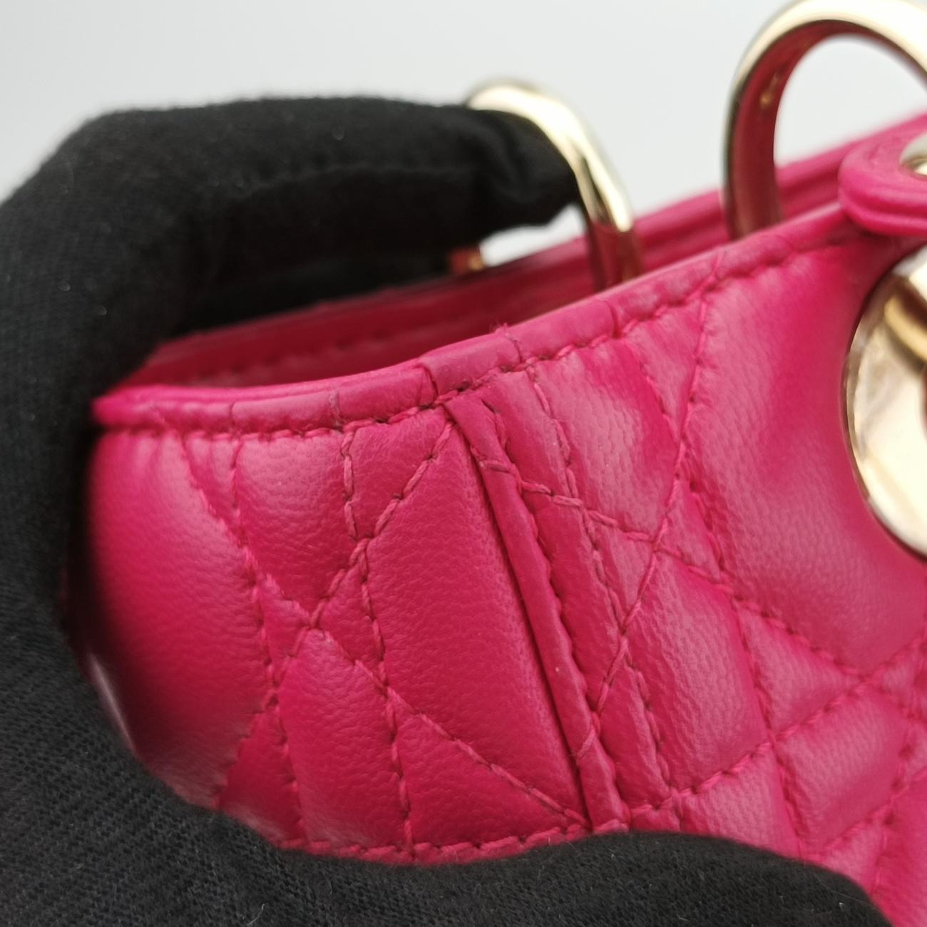 Lady DiorPinkLeather18-MA-0194レディディオールピンクレザー18-MA-0194