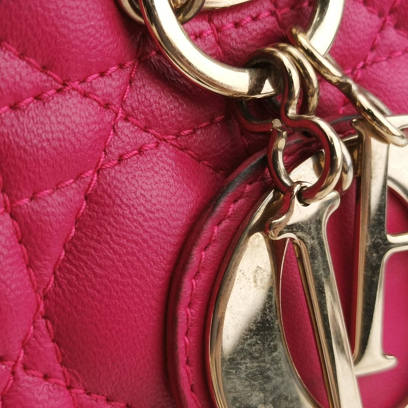 Lady DiorPinkLeather18-MA-0194レディディオールピンクレザー18-MA-0194