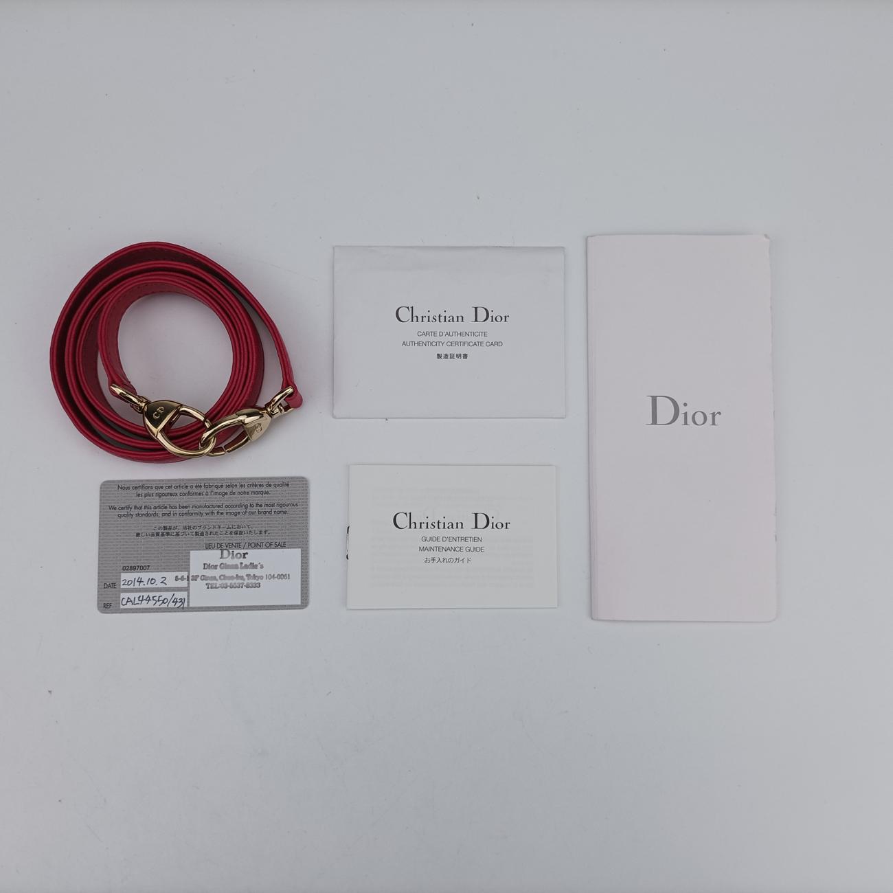 Lady DiorPinkLeather18-MA-0194レディディオールピンクレザー18-MA-0194