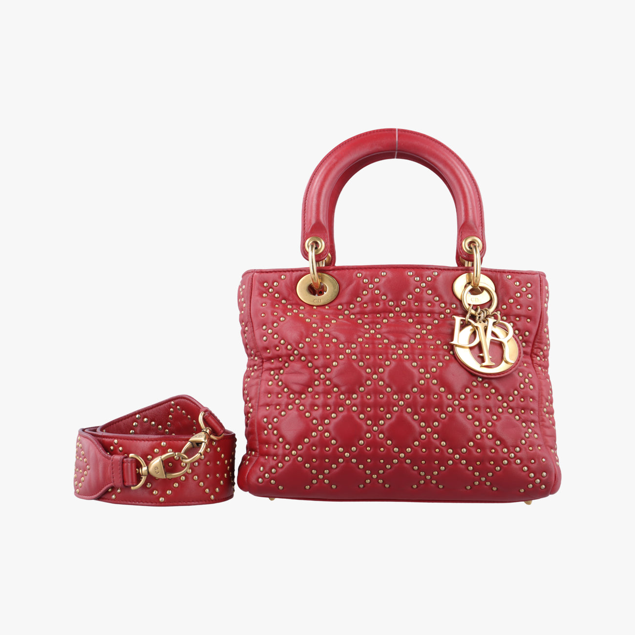 Lady DiorRedlambskin16-BO-0117レディディオールレッドラムスキン16-BO-0117