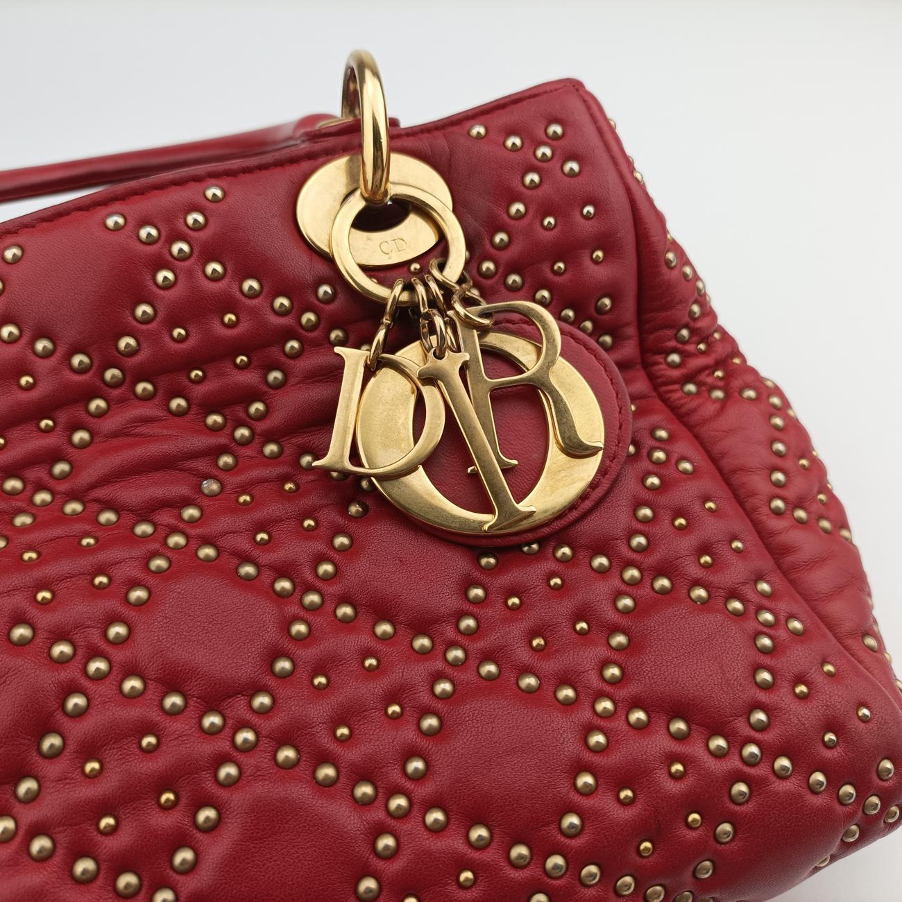 Lady DiorRedlambskin16-BO-0117レディディオールレッドラムスキン16-BO-0117