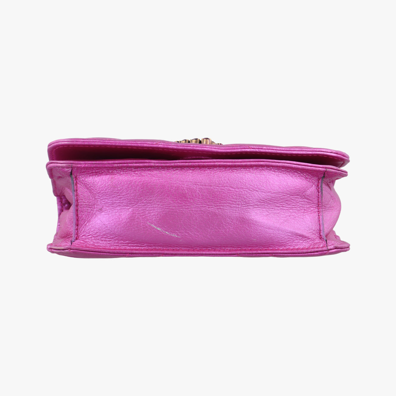 Pochette Heart crystal GG MarmontPinkLeather549880ポシェット ハート クリスタル GGマーモントピンクレザー549880