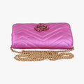 Pochette Heart crystal GG MarmontPinkLeather549880ポシェット ハート クリスタル GGマーモントピンクレザー549880