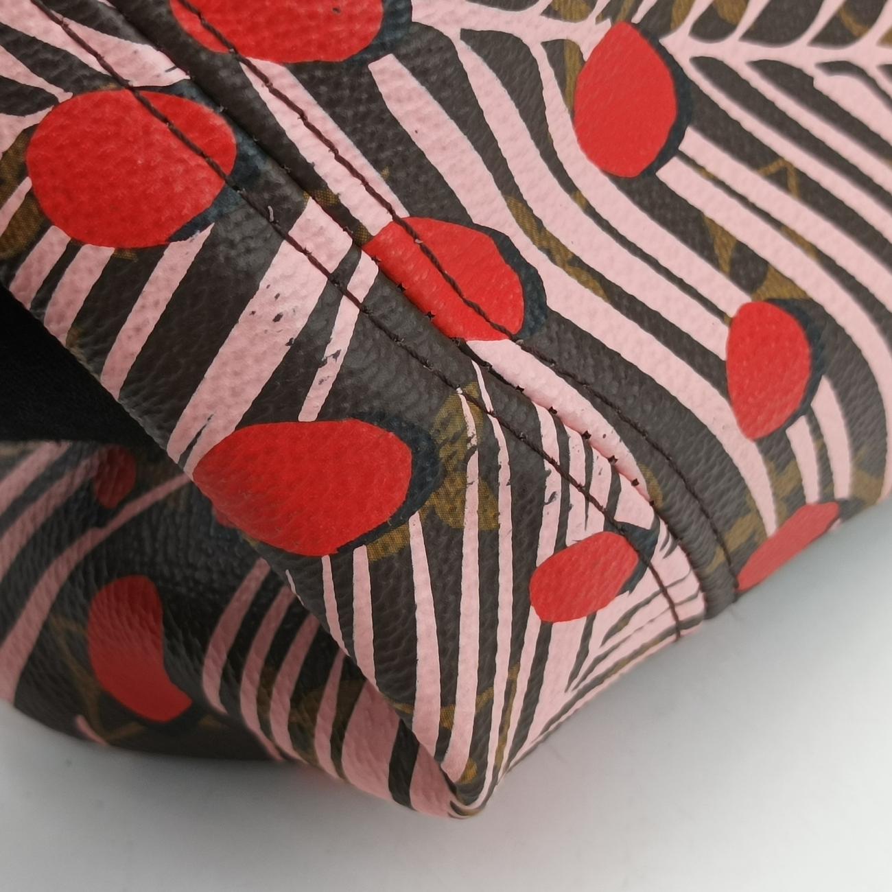 Neverfull MM Jungle DotMARRON×SUGAR PINK POPPYMonogram CanvasM41979AR0186ネヴァーフルMM ジャングルドットマロン×シュガー ピンク ポピーモノグラムキャンバスM41979AR0186