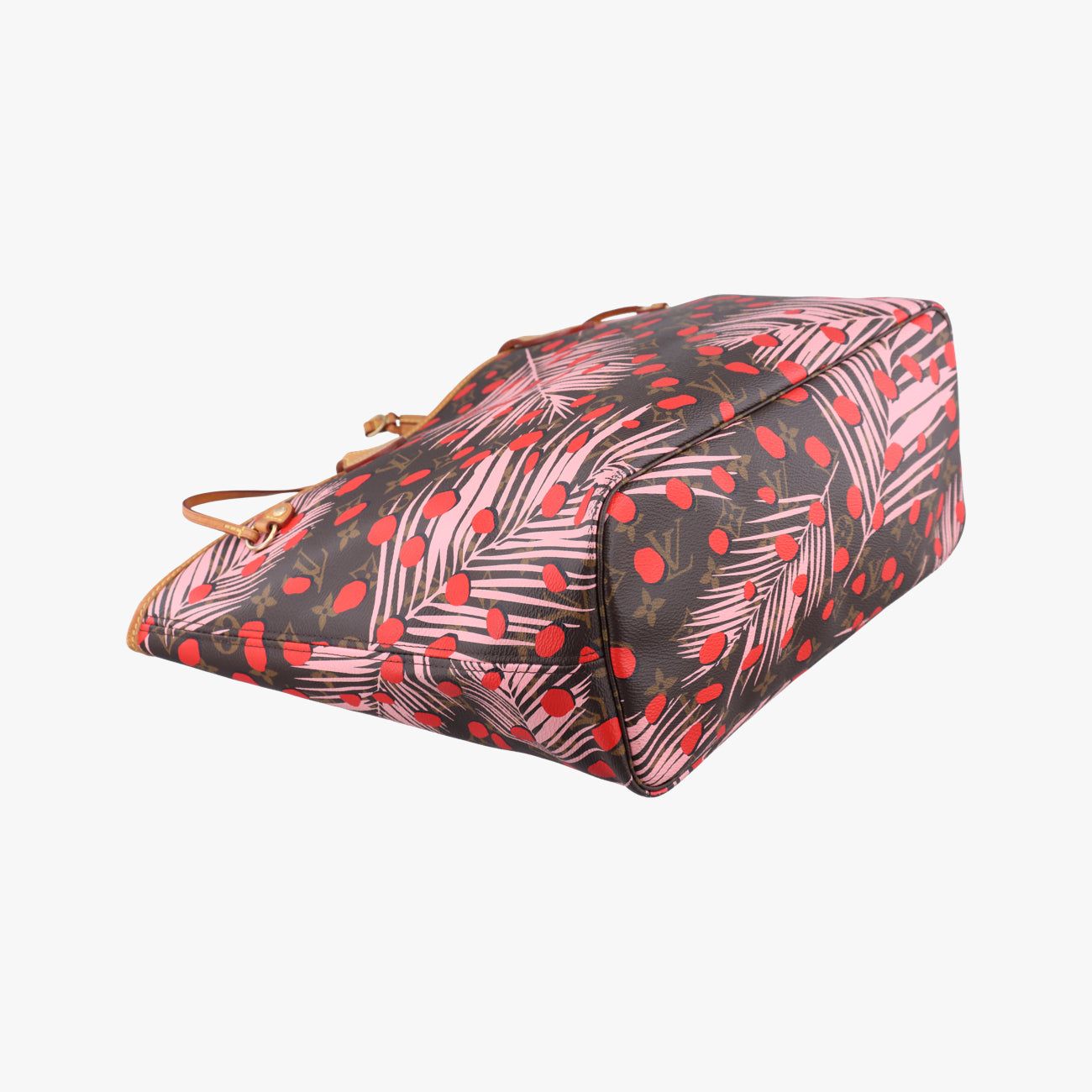 Neverfull MM Jungle DotMARRON×SUGAR PINK POPPYMonogram CanvasM41979AR0186ネヴァーフルMM ジャングルドットマロン×シュガー ピンク ポピーモノグラムキャンバスM41979AR0186