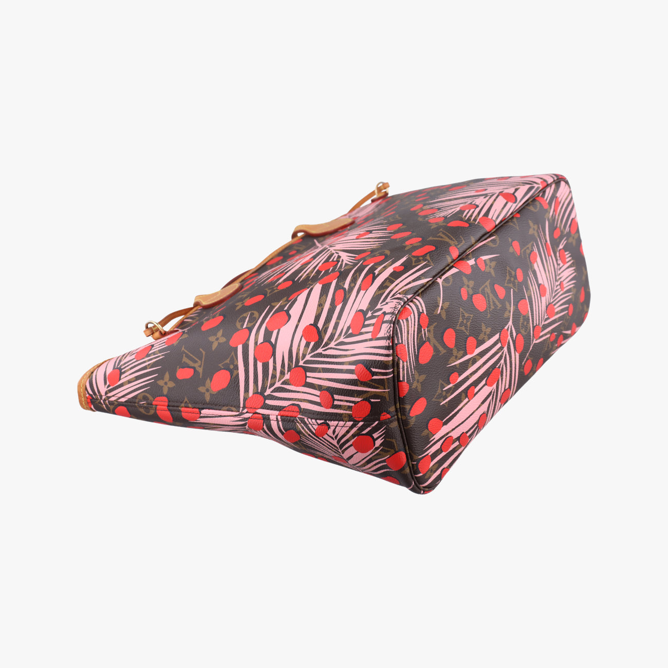 Neverfull MM Jungle DotMARRON×SUGAR PINK POPPYMonogram CanvasM41979AR0186ネヴァーフルMM ジャングルドットマロン×シュガー ピンク ポピーモノグラムキャンバスM41979AR0186