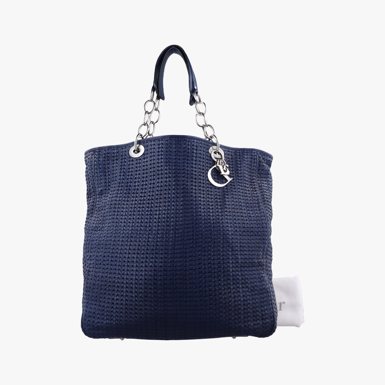 Soft Lady Dior Canage INTRECCIATO ToteBluelambskin26-MA-0098ソフト レディディオール カナージュ イントレチャート トートブルーラムスキン26-MA-0098
