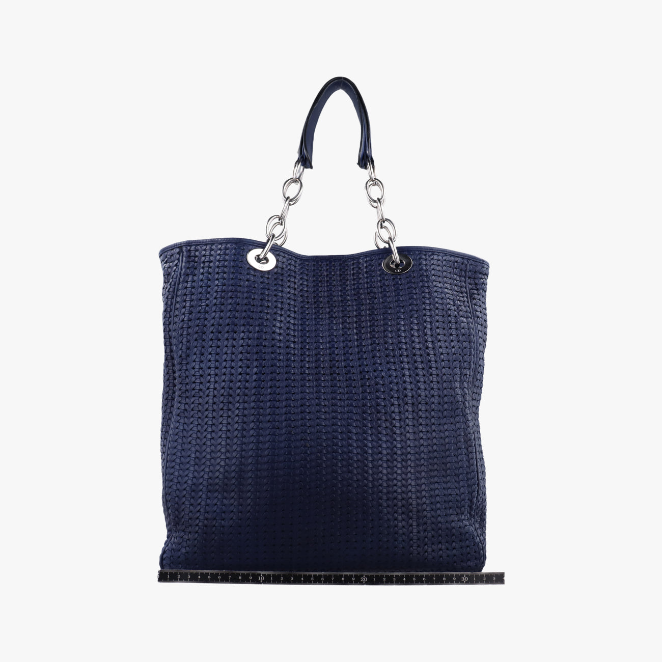 Soft Lady Dior Canage INTRECCIATO ToteBluelambskin26-MA-0098ソフト レディディオール カナージュ イントレチャート トートブルーラムスキン26-MA-0098