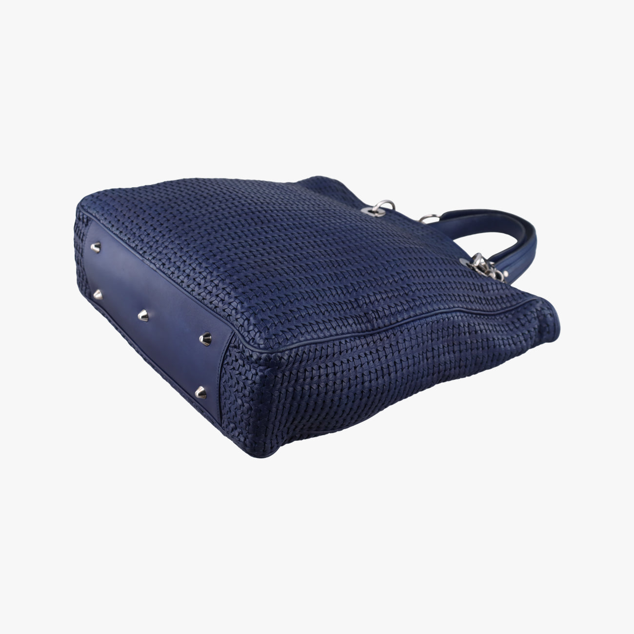Soft Lady Dior Canage INTRECCIATO ToteBluelambskin26-MA-0098ソフト レディディオール カナージュ イントレチャート トートブルーラムスキン26-MA-0098