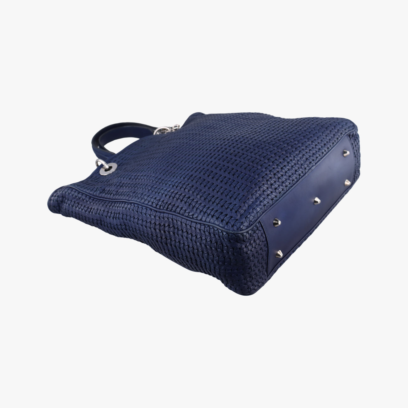 Soft Lady Dior Canage INTRECCIATO ToteBluelambskin26-MA-0098ソフト レディディオール カナージュ イントレチャート トートブルーラムスキン26-MA-0098