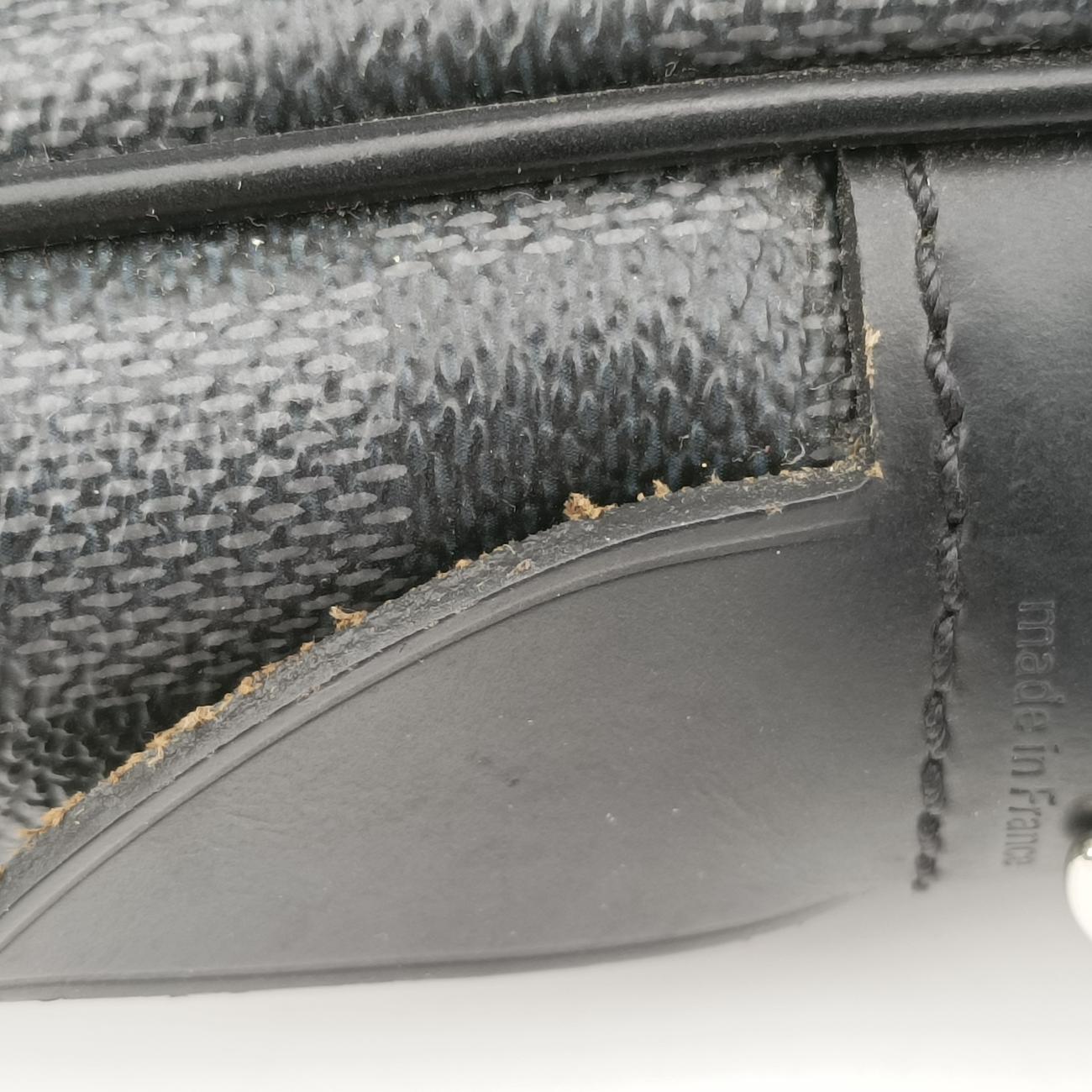 Porte Documents VoyageNoirDamier GraphiteN41125RI1193ポルト ドキュマン ヴォワヤージュノワールダミエグラフィットN41125RI1193