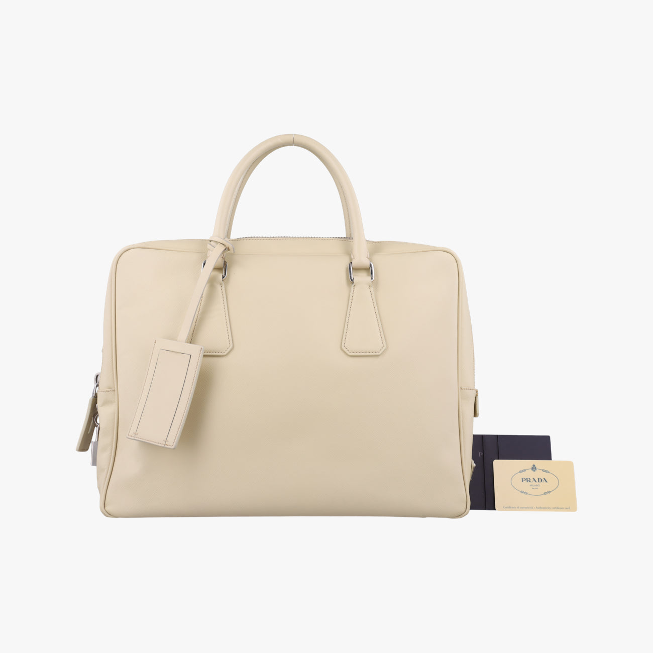 BriefcaseBeigeSAFFIANO Leather208ブリーフケースベージュサフィアーノレザー208
