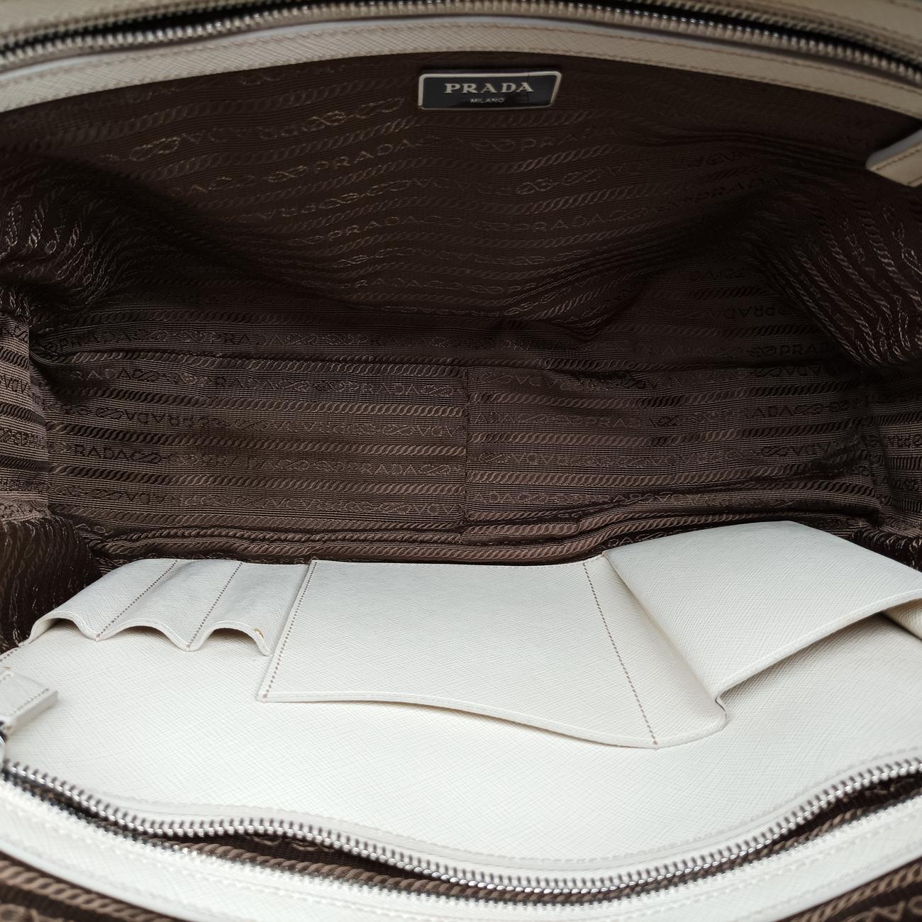 BriefcaseBeigeSAFFIANO Leather208ブリーフケースベージュサフィアーノレザー208