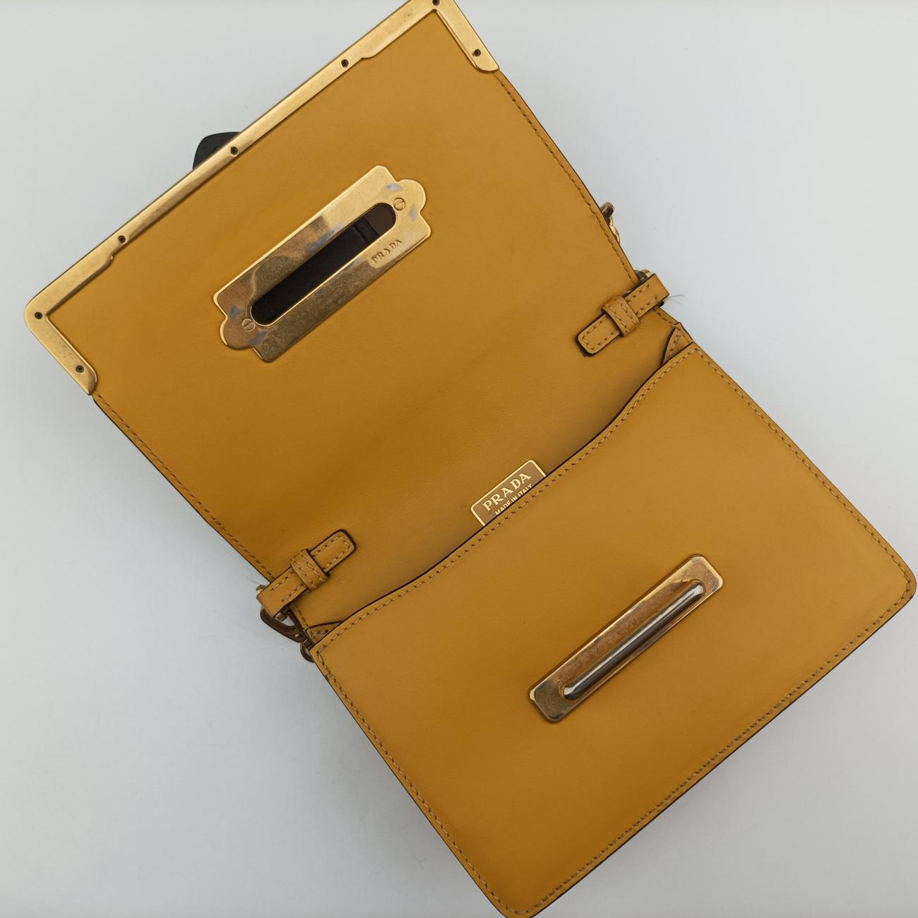 Cahierblack/yellowLeather1BH0187/Dカイエブラック／イエローレザー1BH0187/D
